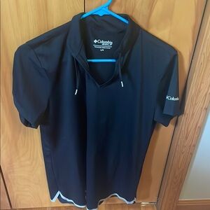 Columbia Black Polo Shirt Classic Style